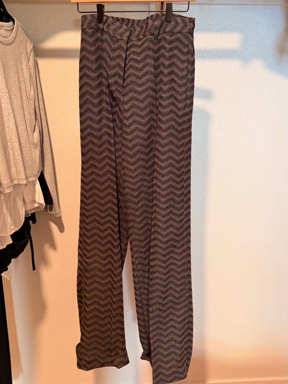 Missoni Women Chevron Pattern Wide-Leg Pants - Brown/Black